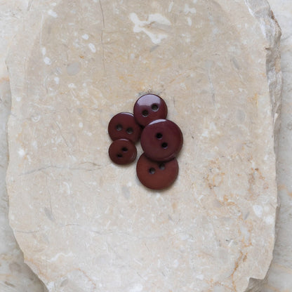 Boutons Classic Shine d'Atelier Brunette coloris Rust / Crispy Brownie