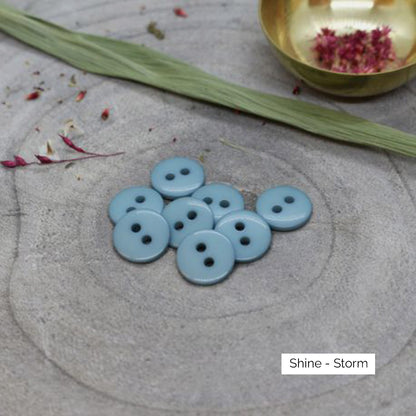 Boutons Classic Shine d'Atelier Brunette coloris Storm