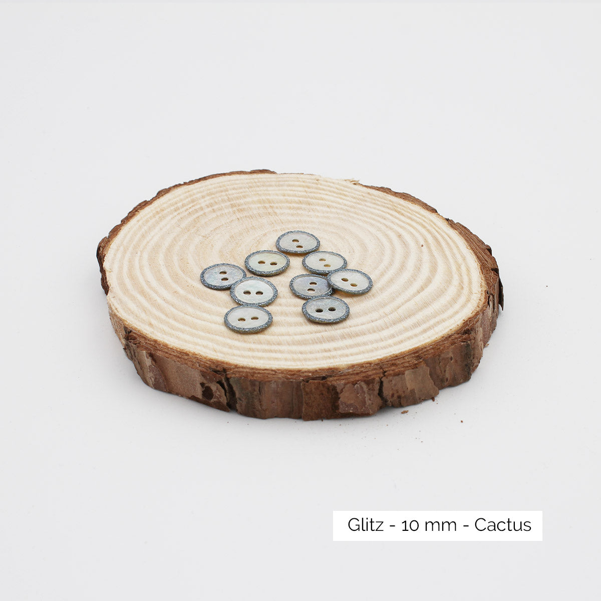 Boutons Atelier Brunette modèle Glitz, coloris Cactus