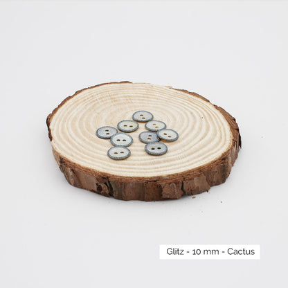 Boutons Atelier Brunette modèle Glitz, coloris Cactus