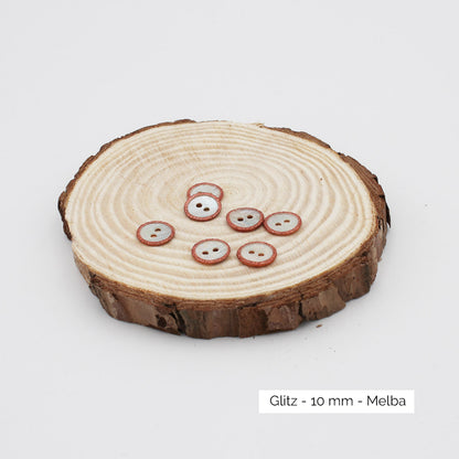 Boutons Atelier Brunette modèle Glitz, coloris Melba