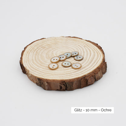 Boutons Atelier Brunette modèle Glitz, coloris Ochre