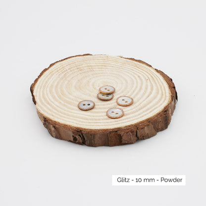 Boutons Atelier Brunette modèle Glitz, coloris Powder