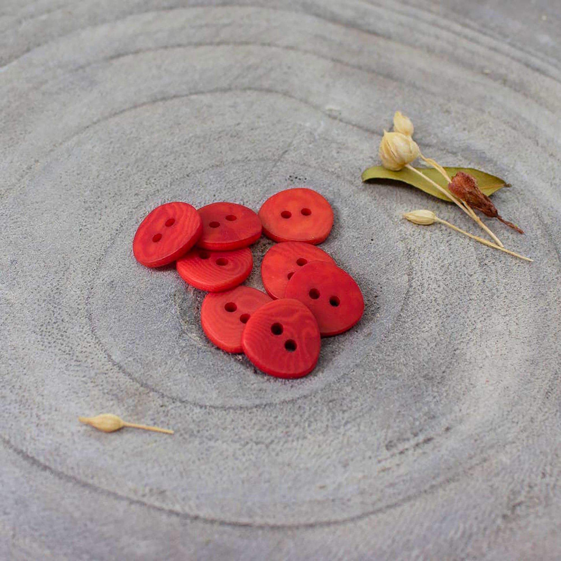 Boutons Jaipur d'Atelier Brunette coloris Poppy Tangerine