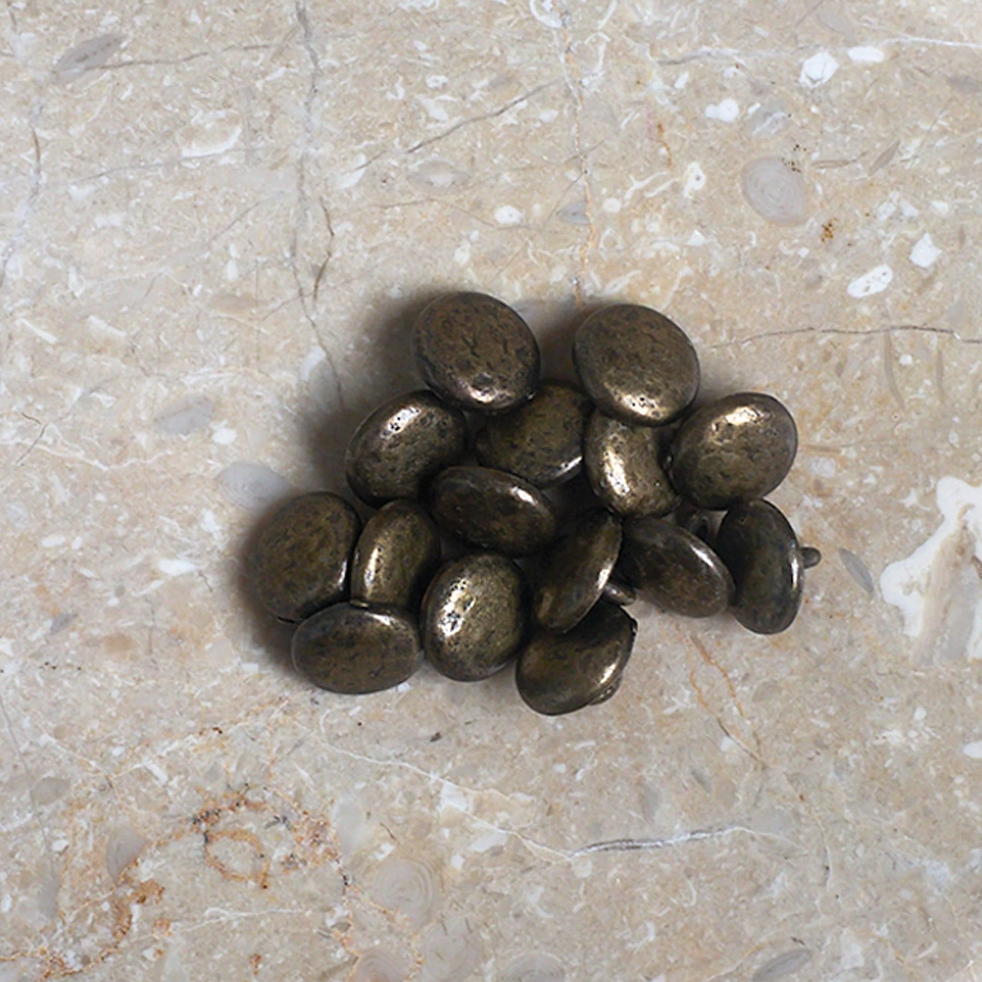 Boutons Moon d'Atelier Brunette coloris Laiton Vieilli