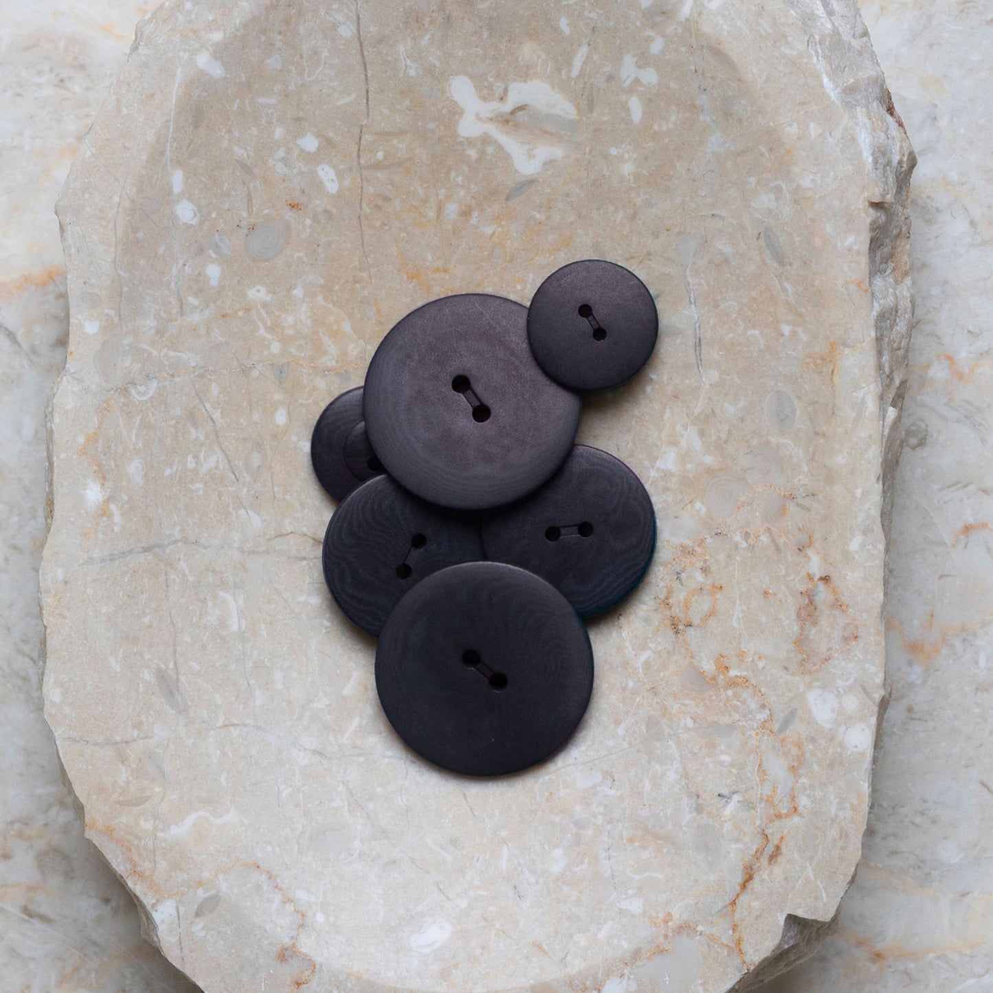 Boutons Palm d'Atelier Brunette coloris Night / Deep Charcoal