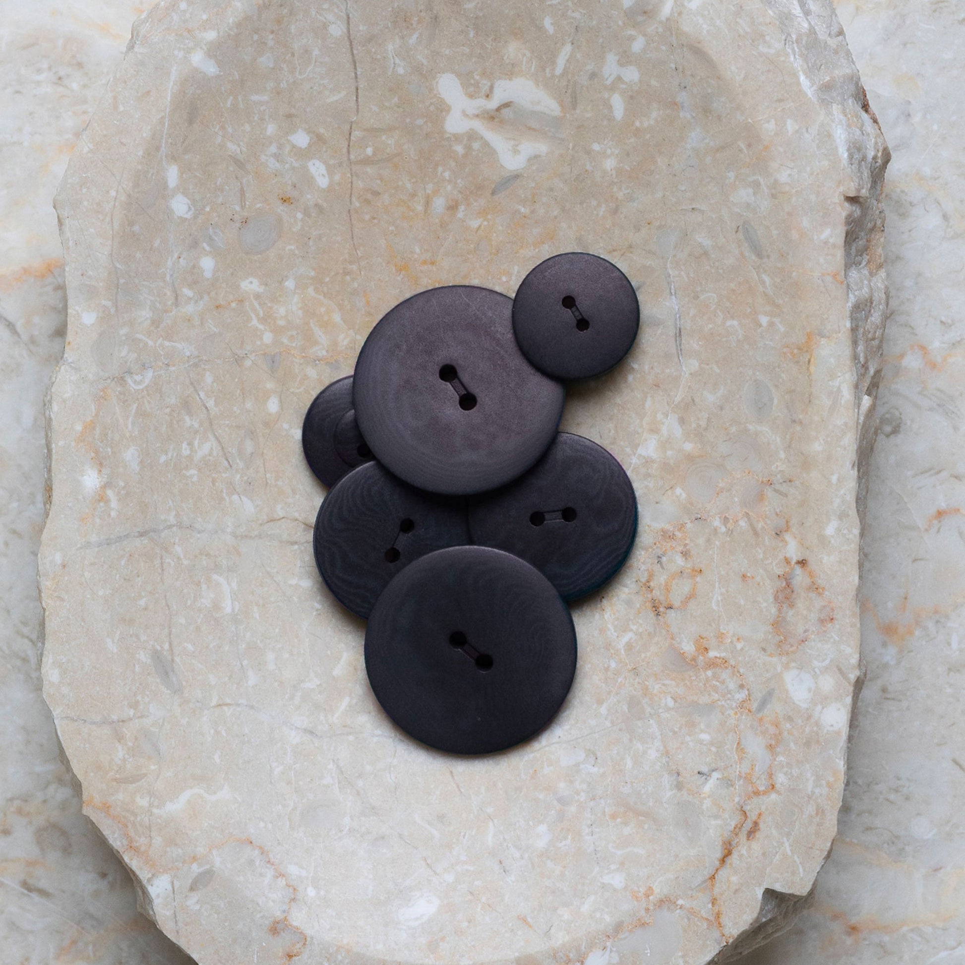 Boutons Palm d'Atelier Brunette coloris Night / Deep Charcoal