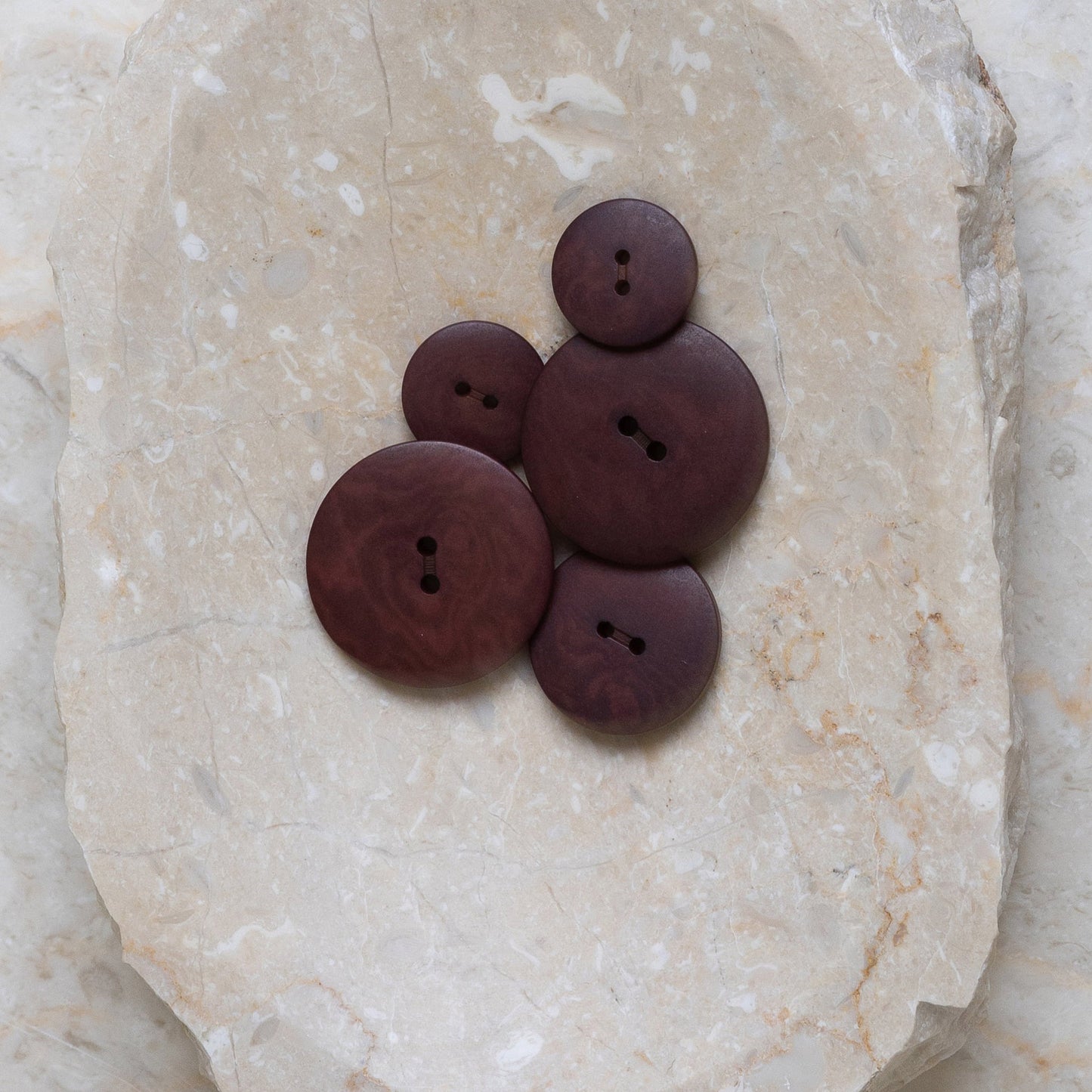 Boutons Palm d'Atelier Brunette coloris Rust / Crispy Brownie