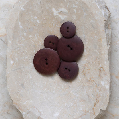 Boutons Palm d'Atelier Brunette coloris Rust / Crispy Brownie