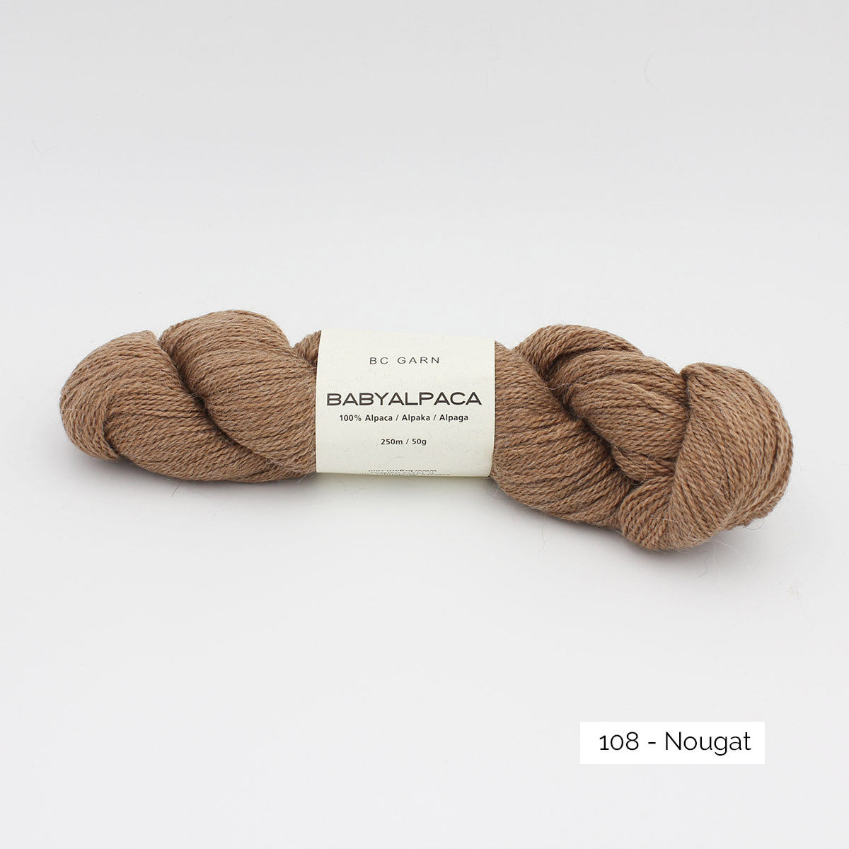 Echeveau de Baby Alpaca de BC Garn, coloris 108 Nougat