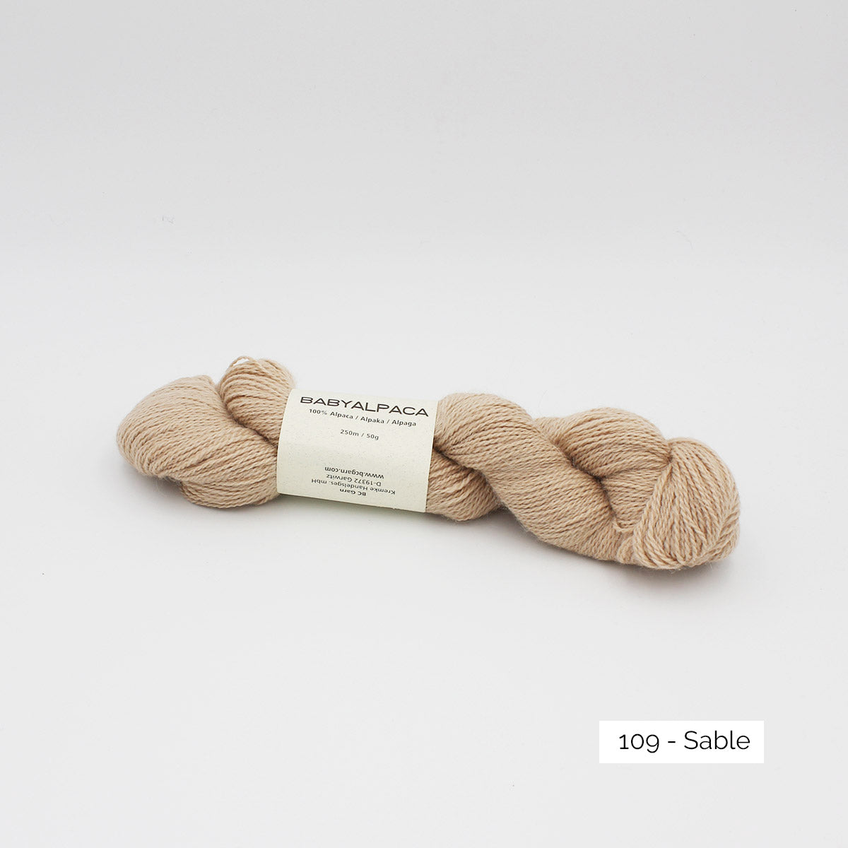 Echeveau de Baby Alpaca de BC Garn, coloris Cassis