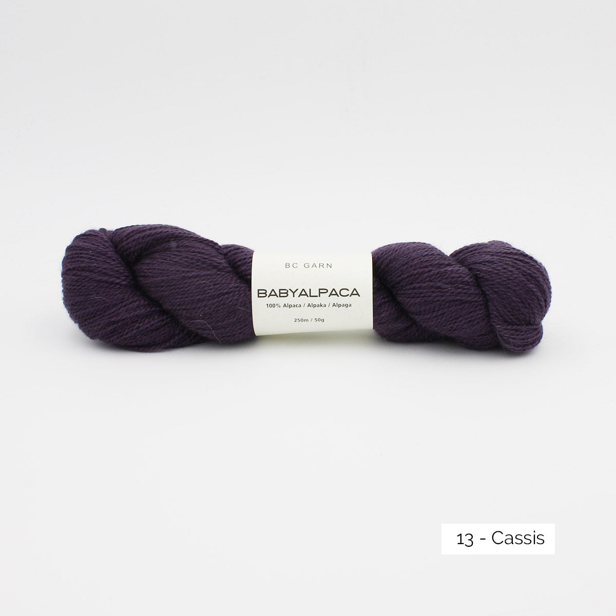 Echeveau de Baby Alpaca de BC Garn coloris 13 Cassis