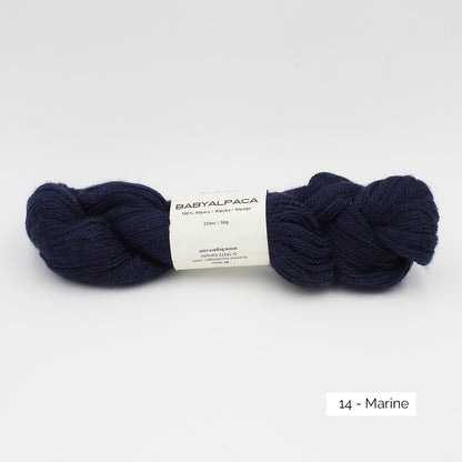 Echeveau de Baby Alpaca de BC Garn, coloris Marine