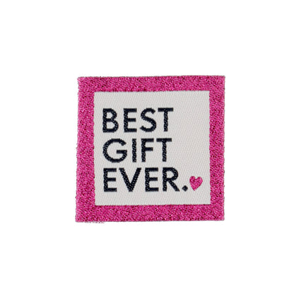 Etiquette à coudre de Bohin, modèle Best Gift Ever