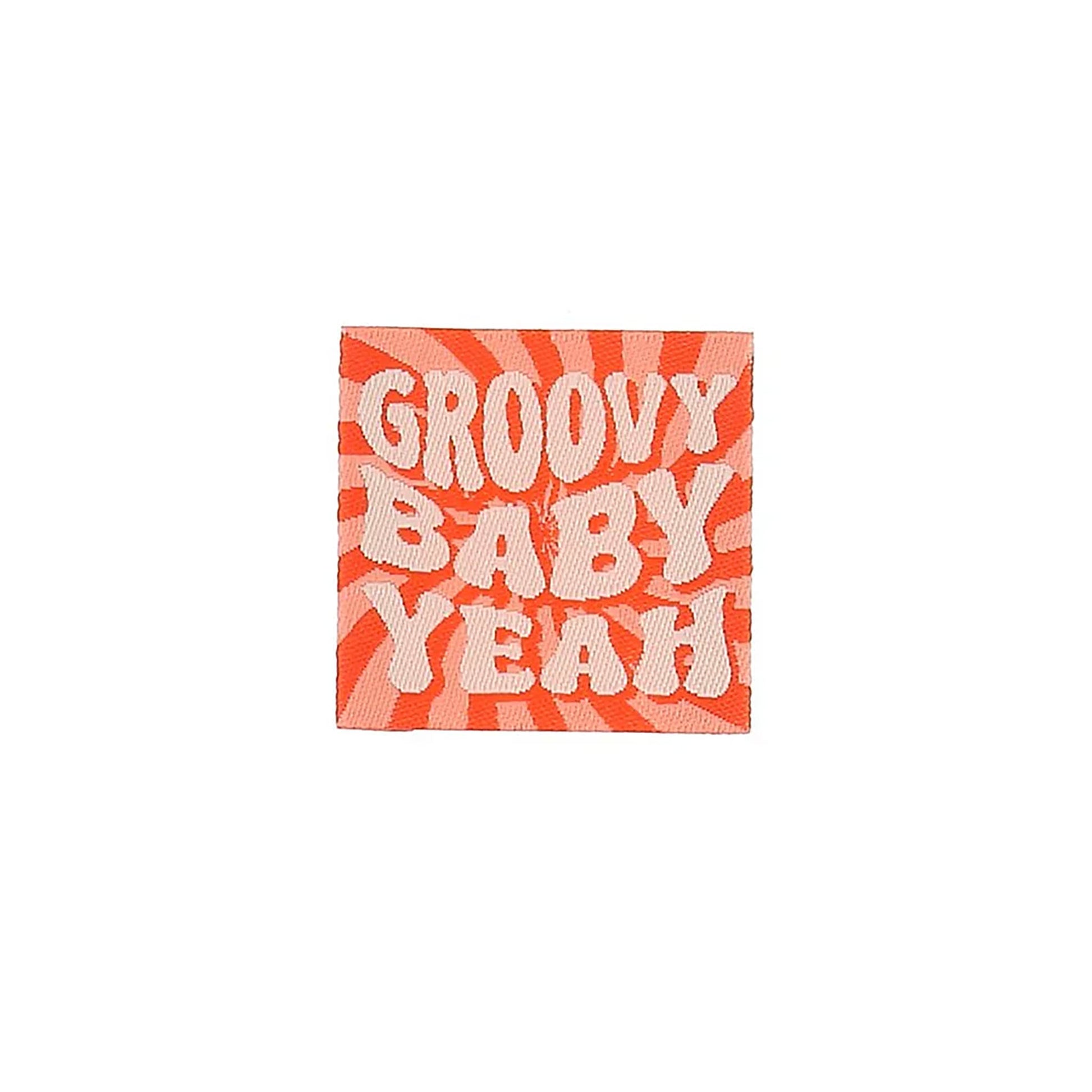 Etiquette à coudre de Bohin, modèle Groovy Baby Yeah