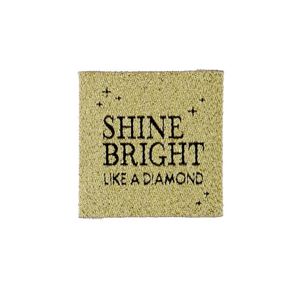 Etiquette à coudre de Bohin, modèle Shine bright like a diamond