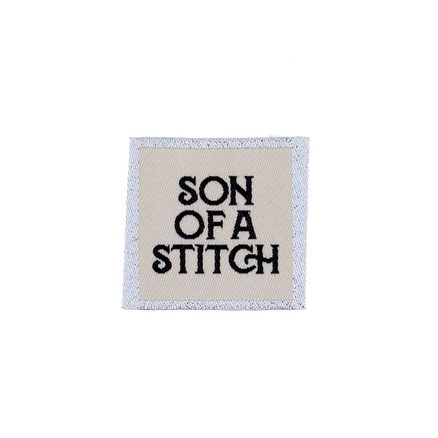 Etiquette à coudre de Bohin, modèle Son of a stitch