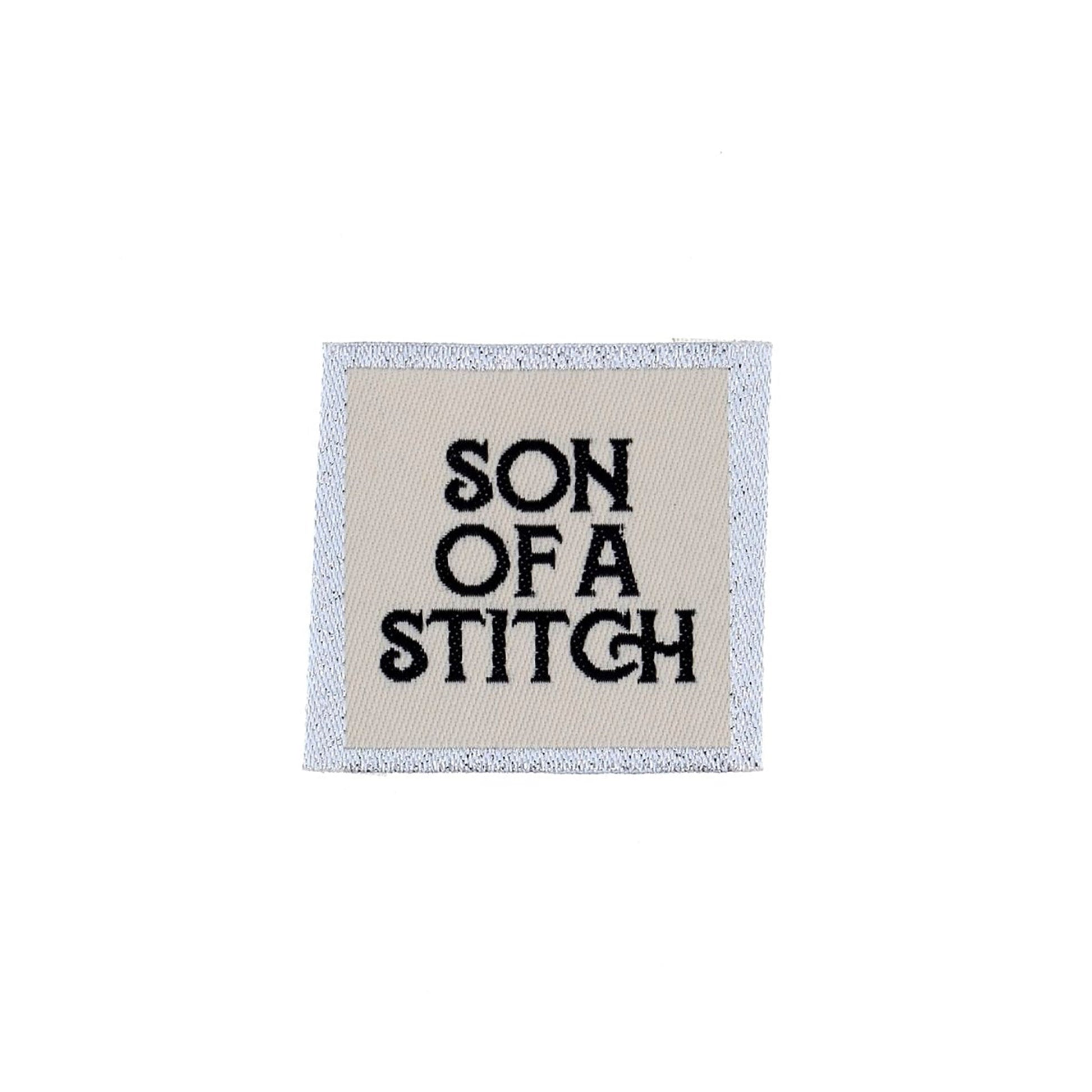 Etiquette à coudre de Bohin, modèle Son of a stitch