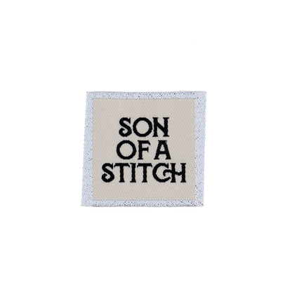 Etiquette à coudre de Bohin, modèle Son of a stitch