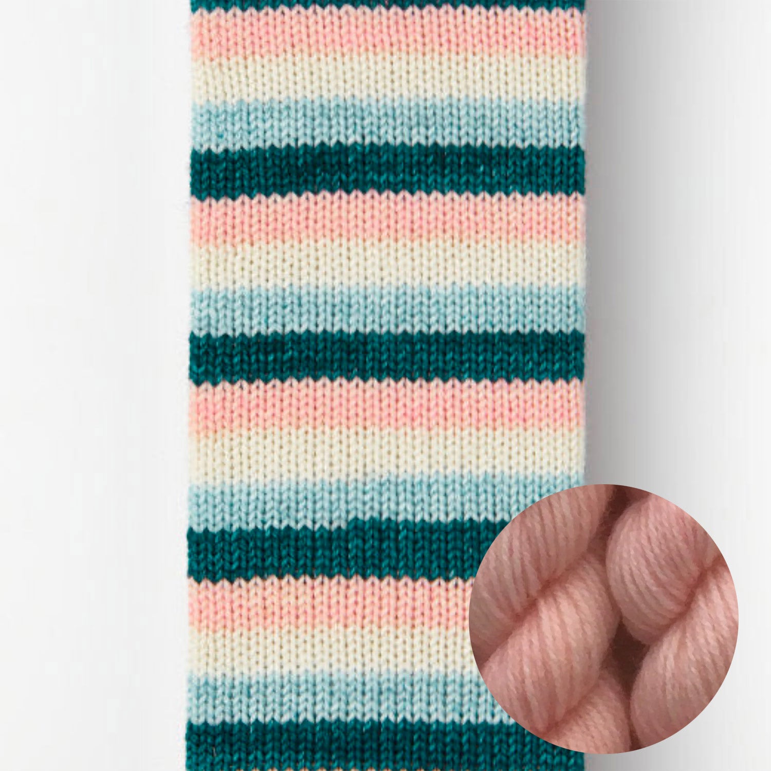 Kit de laine à chaussettes Le Bruit des Aiguilles, coloris Chaque Seconde de Chaque Minute / mini Pêche