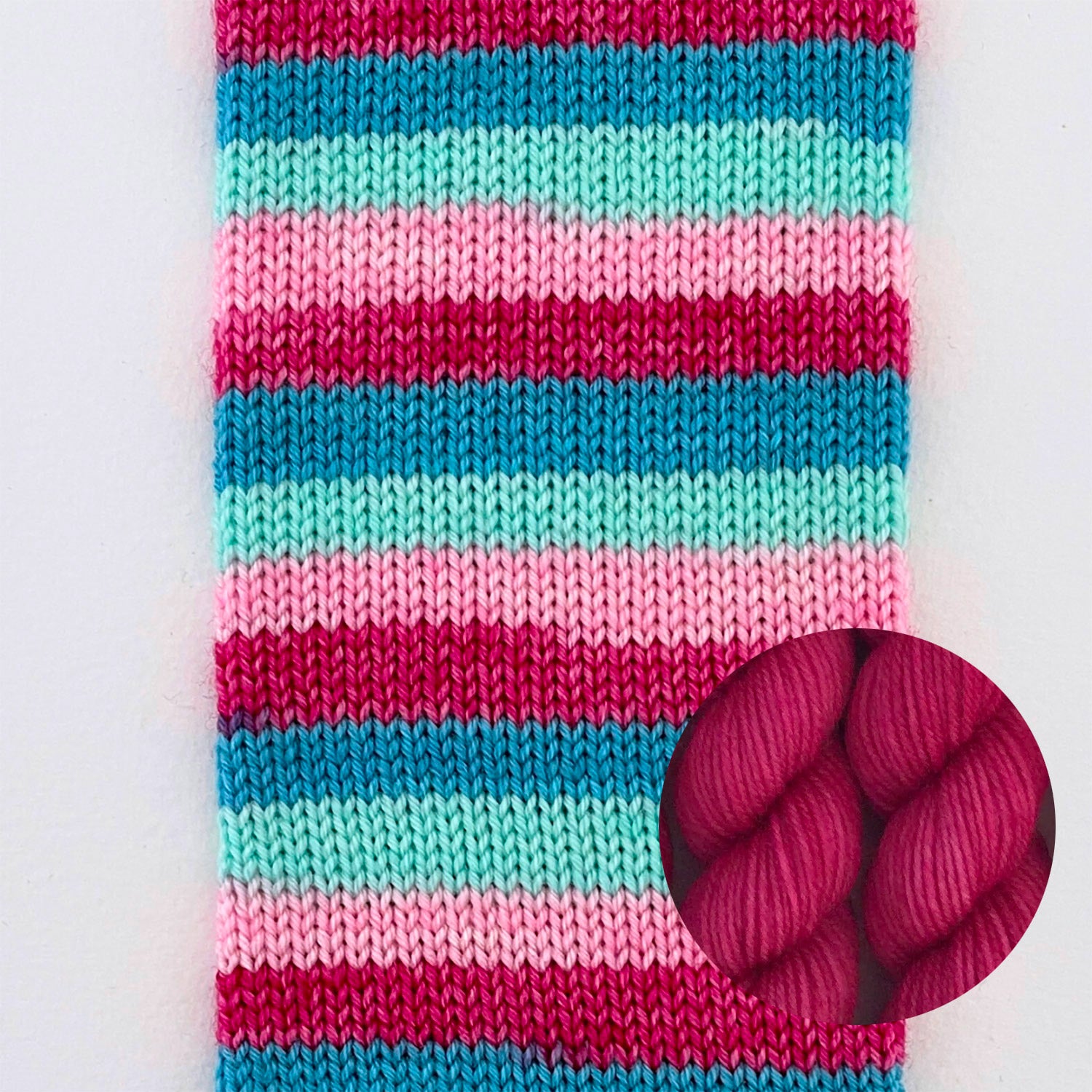 Kit de laine à chaussettes Le Bruit des Aiguilles, coloris Hi Barbie! / mini Fuchsia