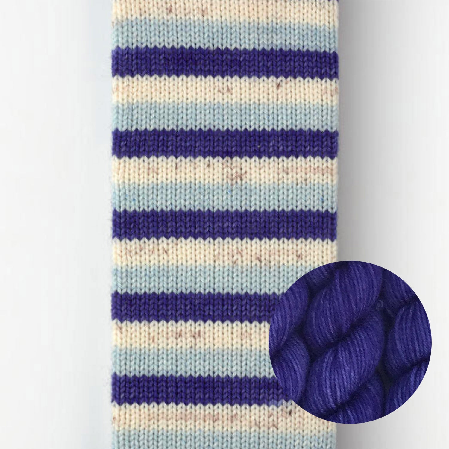 Kit de laine à chaussettes Le Bruit des Aiguilles, coloris I Smell Snow / mini Bleu Roi