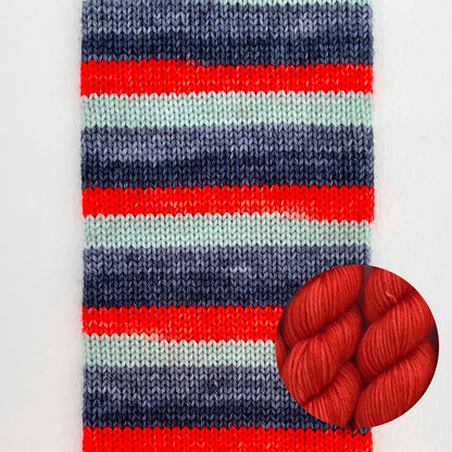 Kit de laine à chaussettes Le Bruit des Aiguilles, coloris Jaws / mini Friends Don't Lie