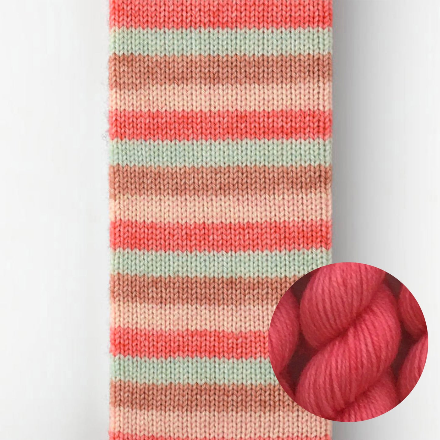 Kit de laine à chaussettes Le Bruit des Aiguilles, coloris La Maison des Dunes / mini Corail