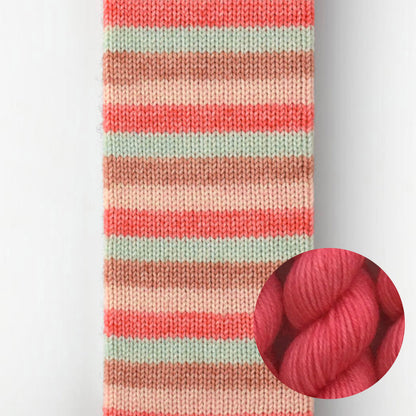 Kit de laine à chaussettes Le Bruit des Aiguilles, coloris La Maison des Dunes / mini Corail