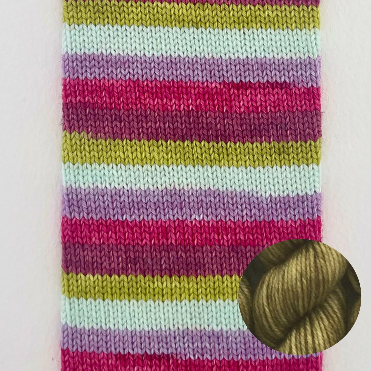 Kit de laine à chaussettes Le Bruit des Aiguilles, coloris Sérendipité / mini Chartreuse