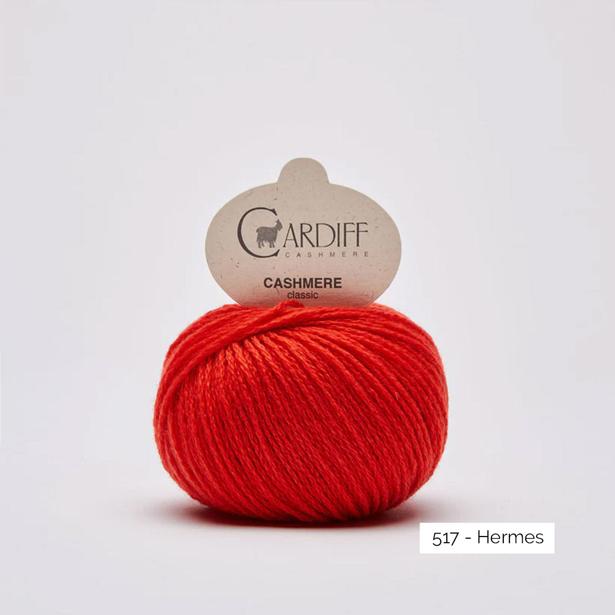 Pelote de cachemire Classic de Cardiff Cashmere coloris 517 Hermes