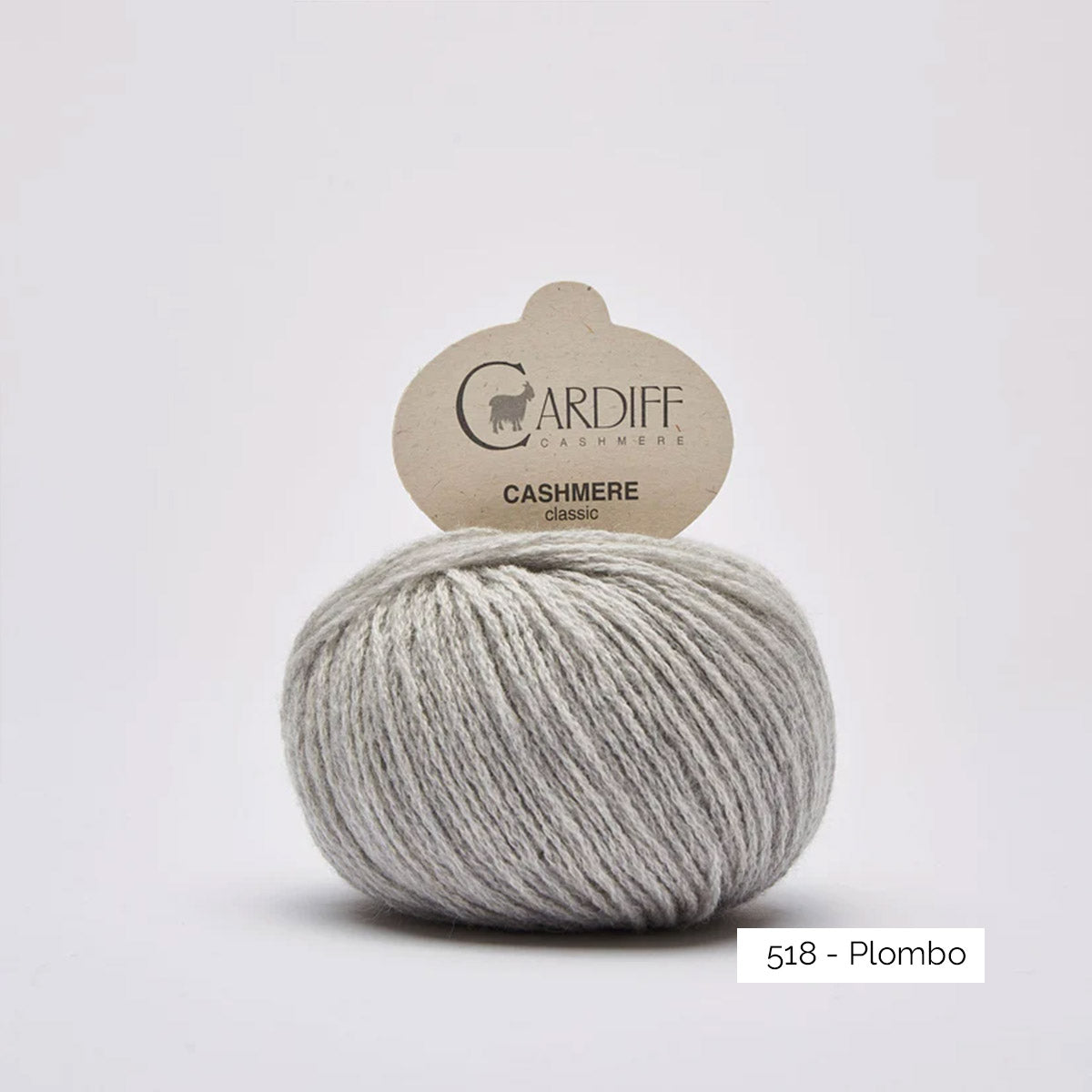 Pelote de cachemire Classic de Cardiff Cashmere coloris 518 Plombo