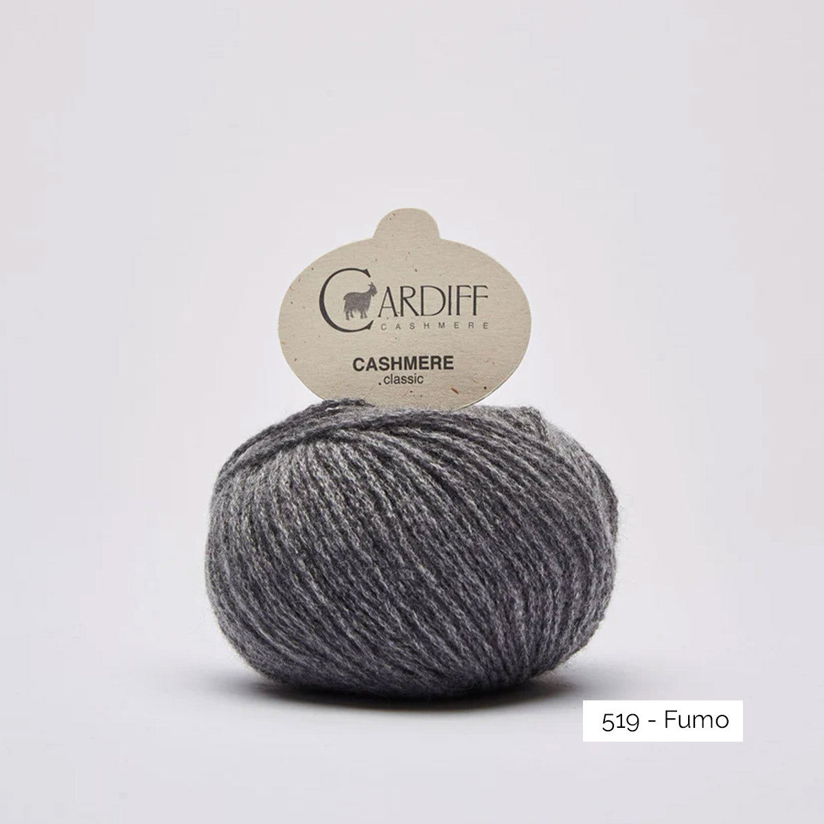 Pelote de cachemire Classic de Cardiff Cashmere coloris 519 Fumo