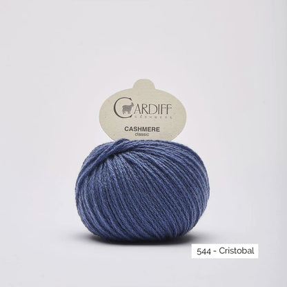 Pelote de cachemire Classic de Cardiff Cashmere coloris 544 Cristobal