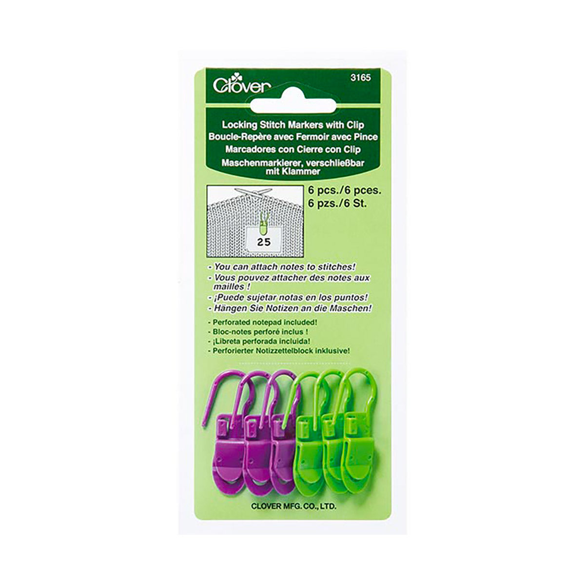 Marqueurs de Mailles avec Pince - Clover
