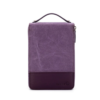 Pochette à aiguilles circulaires fixes de DellaQ coloris Plum