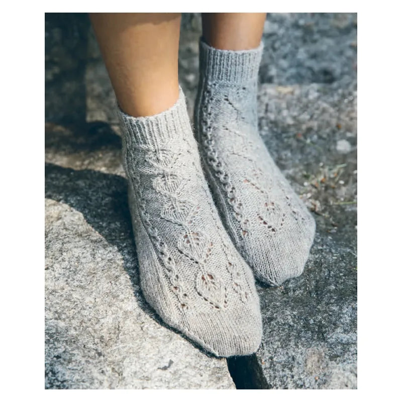 Erika d'Anja Heumann, patron de tricot paru dans 52 Chaussettes à Tricoter Toute l'Année, version française du 52 Weeks of Socks, paru aux Editions de Saxe