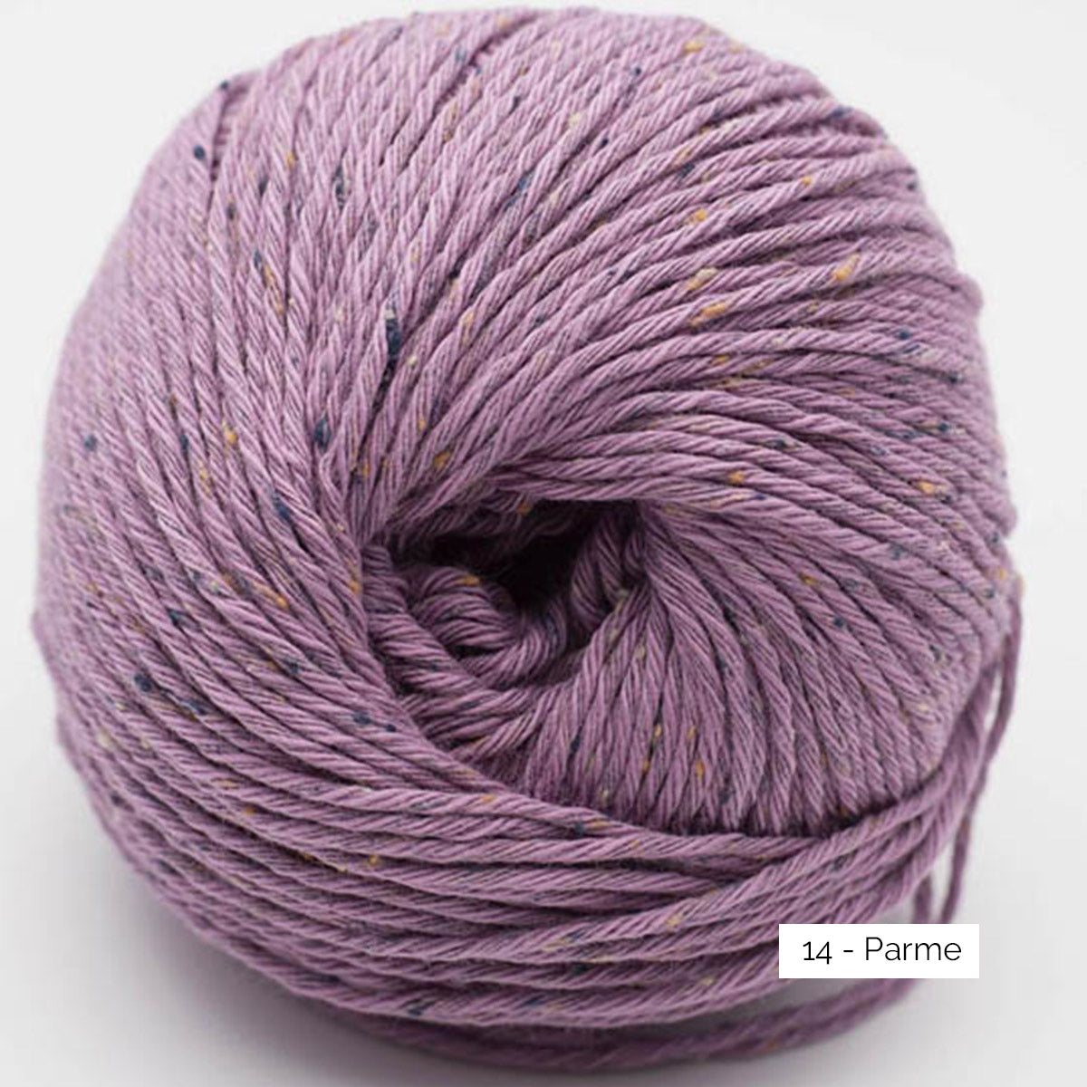 Pelote de coton égyptien Gossypium Cotton Tweed de Erika Knight, coloris 14 parme