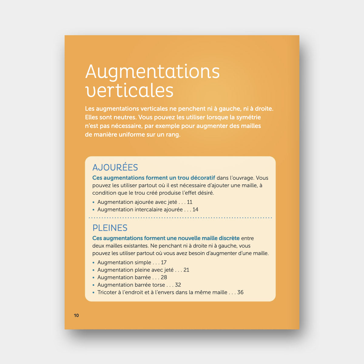 Augmentations et Diminutions au Tricot - Judith Durant