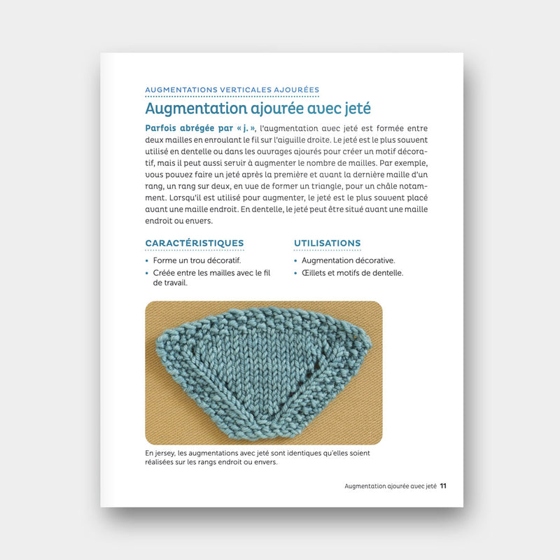 Augmentations et Diminutions au Tricot - Judith Durant