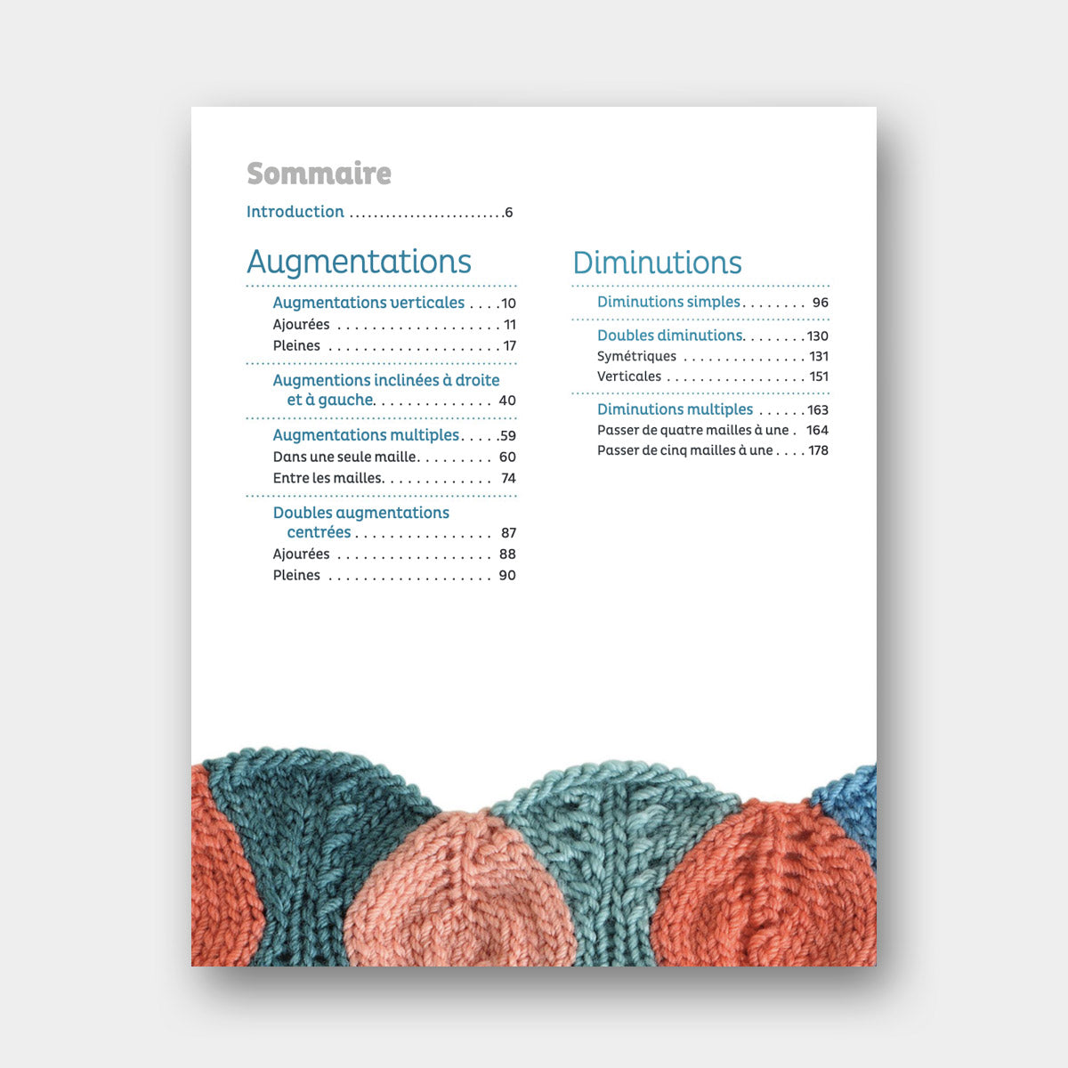 Augmentations et Diminutions au Tricot - Judith Durant