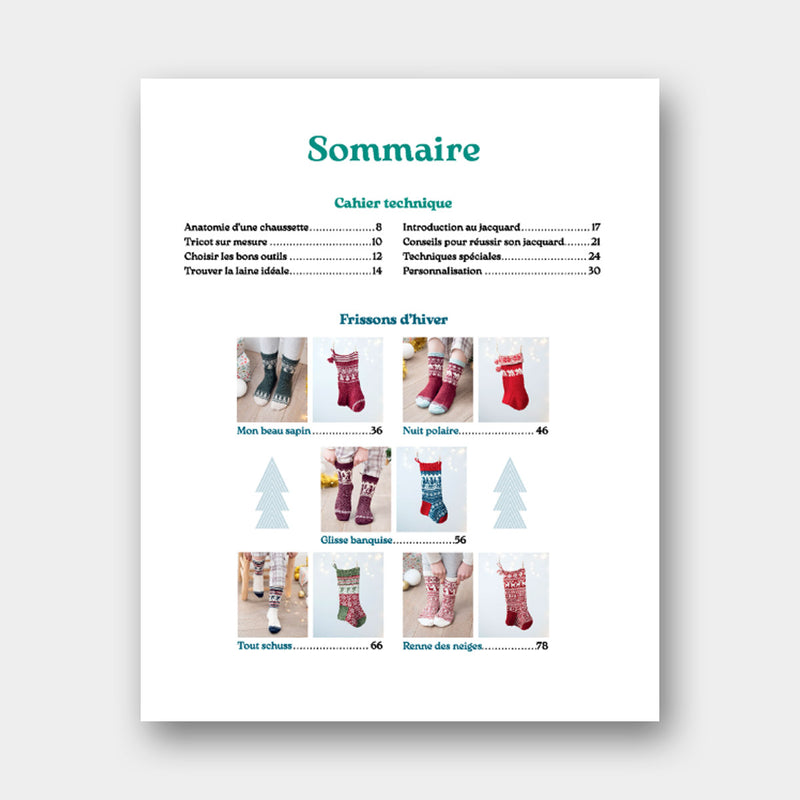 Chaussettes de Noël à Tricoter - Morgane Mazevet