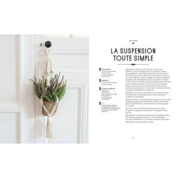 L'atelier macramé + de 30 projets ultra simples - Françoise Vauzeilles