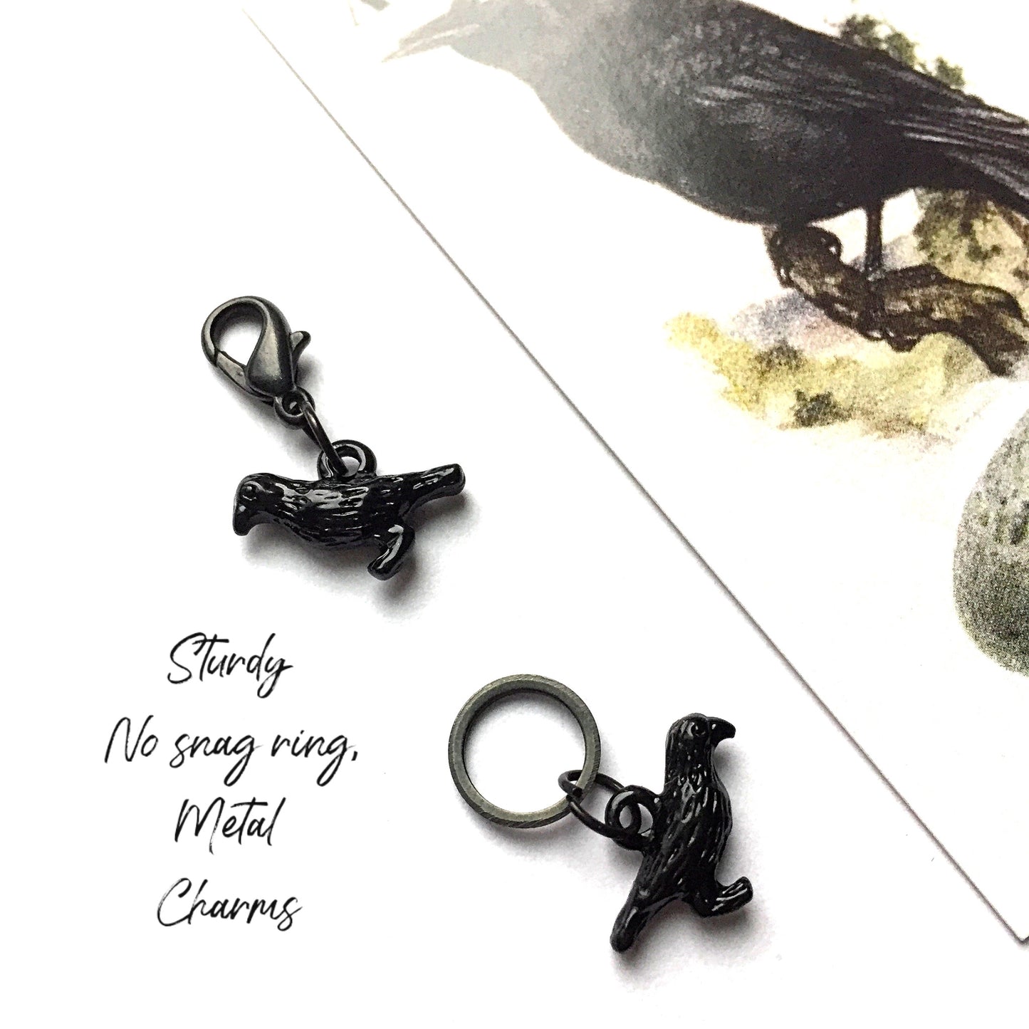 Marqueur de mailles amovible Firefly Notes modèle Crow