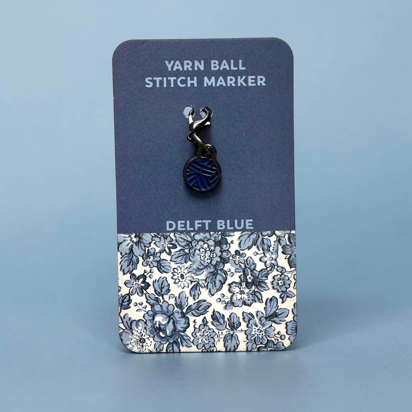Marqueur de mailles amovible Firefly Notes modèle Yarn Ball Delft Blue (amovible)