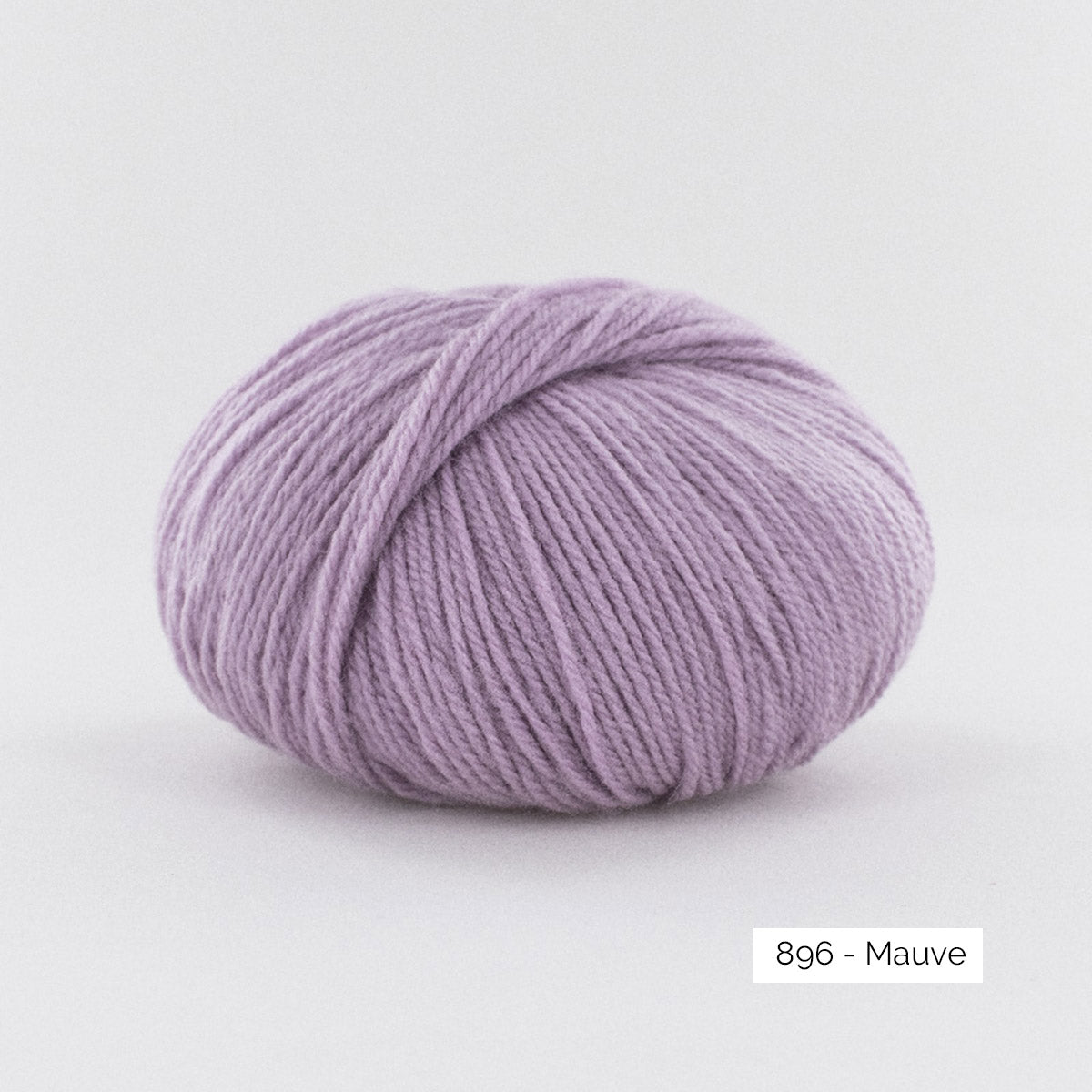 Pelote de mérinos extrafin superwash BB Mérinos de Fonty, coloris 896 Mauve