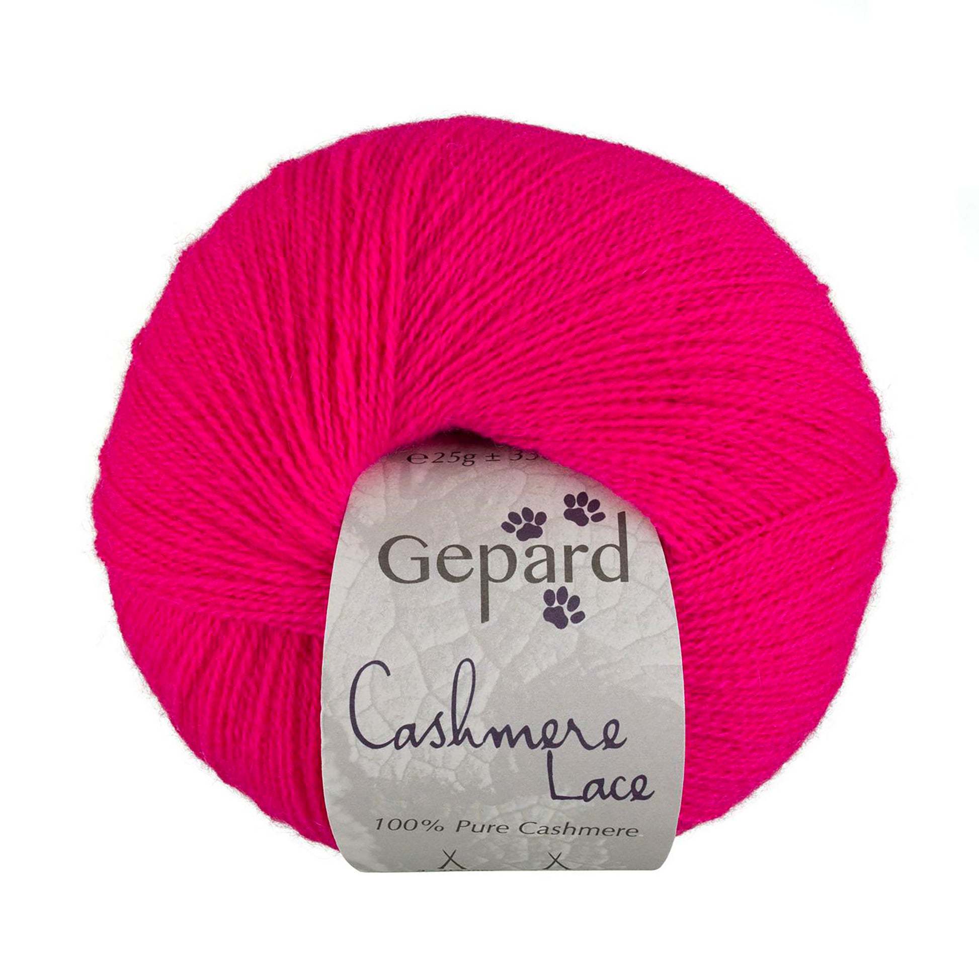 Cashmere Lace de Gepard Garn coloris 432 Framboise
