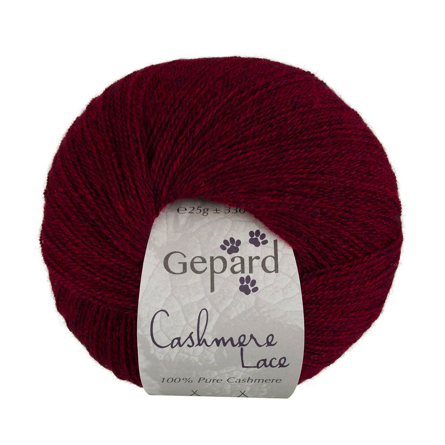 Cashmere Lace de Gepard Garn coloris 470 Deep Burgundy