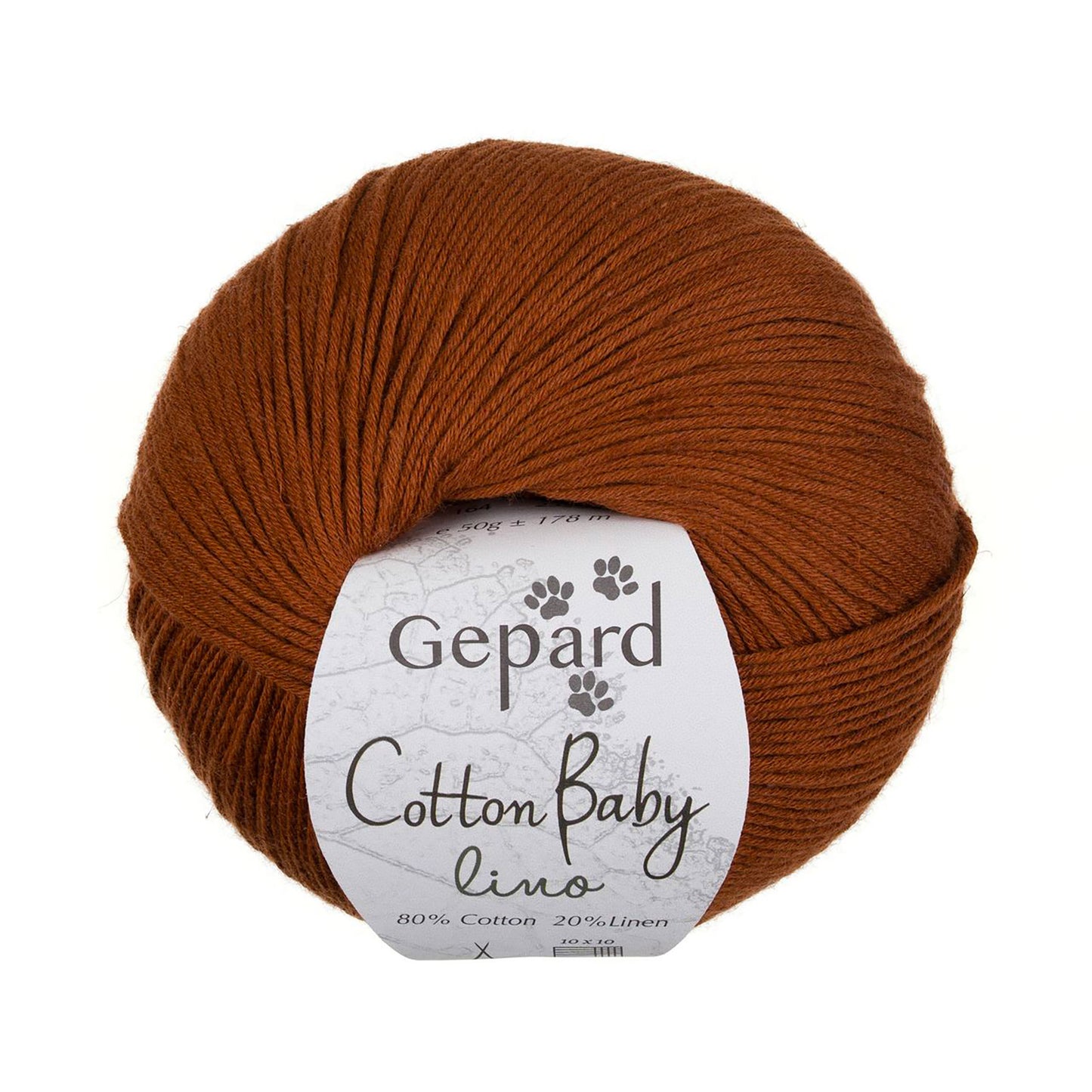 Cotton Baby Lino de Gepard Garn coloris 164 Warm Brown