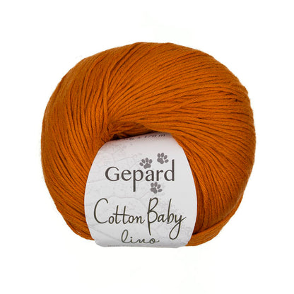 Cotton Baby Lino de Gepard Garn coloris 238 Rust